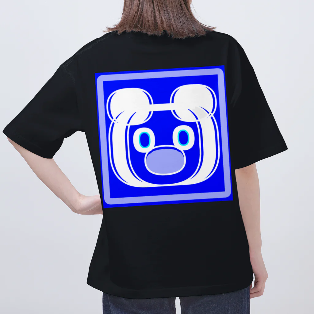 ✨🌈✨ユラクラカン🇯🇵 ✨🌈✨の🌈ʕ•ᴥ•ʔ KUMAZUKIN 🌈ʕ•ᴥ•ʔ 青空ブルーバージョン  オーバーサイズTシャツ