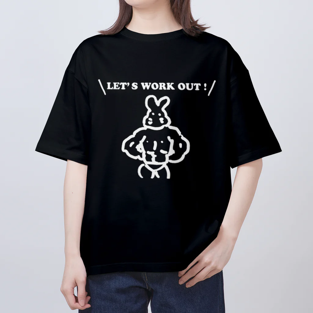 USAMANのマッチョウサギ オーバーサイズTシャツ