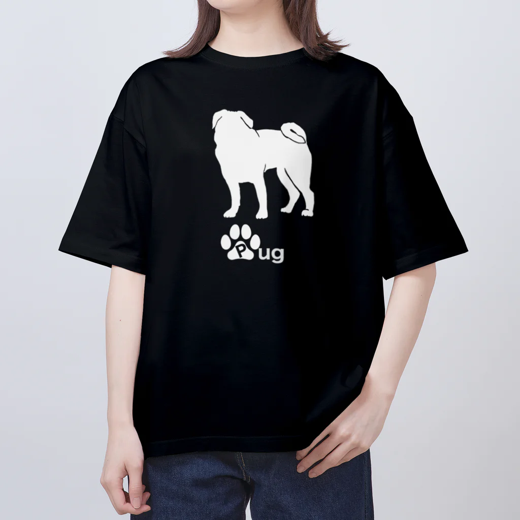 bow and arrow のパグ犬 Oversized T-Shirt