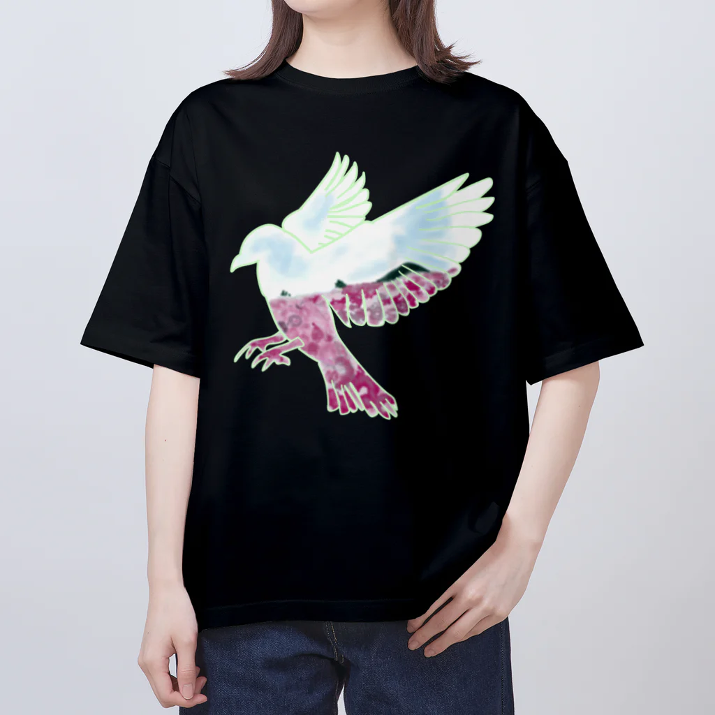 ロジローの春映鳥(はるうつしどり) オーバーサイズTシャツ