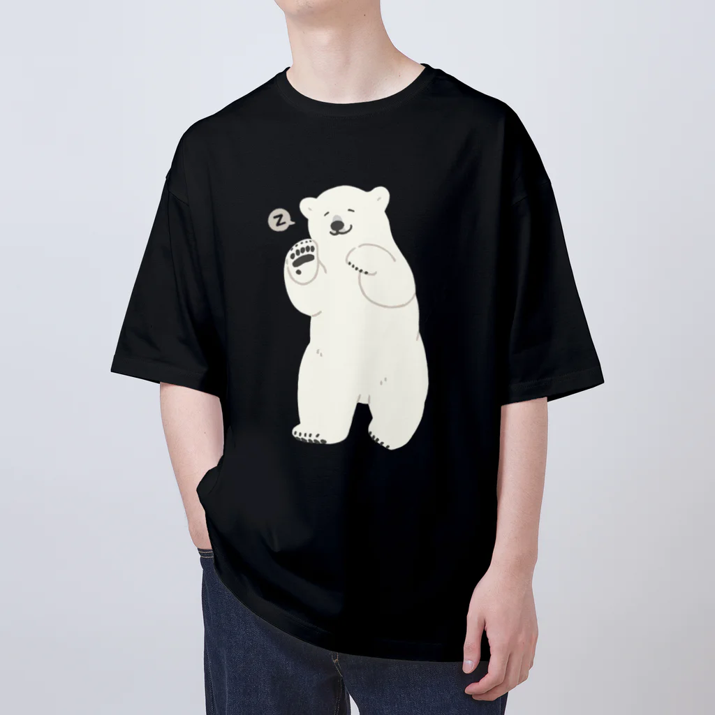 ハルクマ SUZURI STOREのシロクマとおやすみ オーバーサイズTシャツ