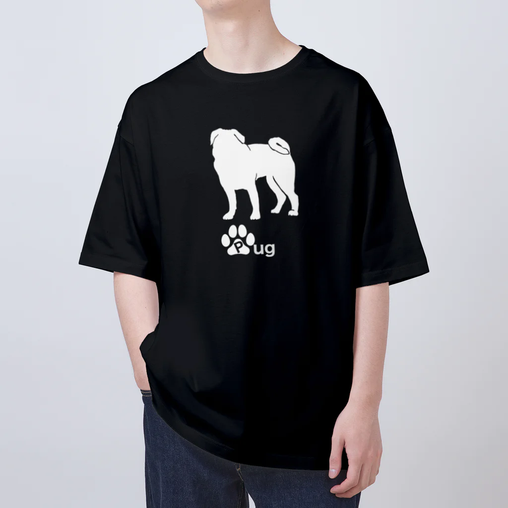 bow and arrow のパグ犬 Oversized T-Shirt