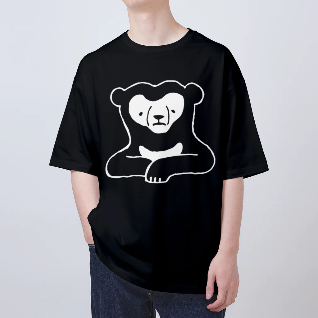 ナラティヴ・ラボ マーケットのくまざわくん（ホワイトライン） Oversized T-Shirt