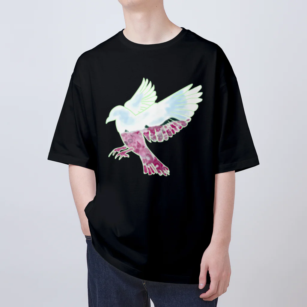 ロジローの春映鳥(はるうつしどり) オーバーサイズTシャツ