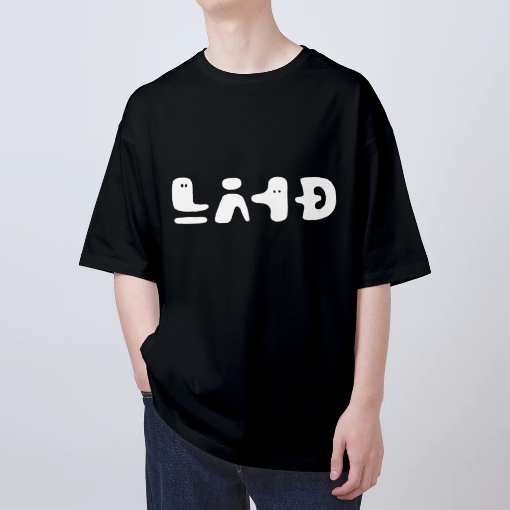 てら ねこグッズの謎の文字くん オーバーサイズTシャツ