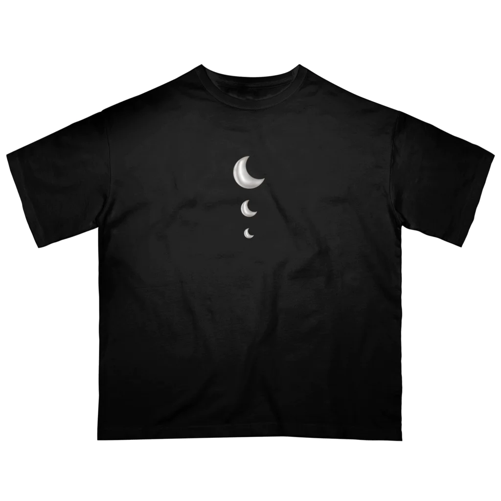 NECROMALINEのPEARL MOON series（SILVER） オーバーサイズTシャツ