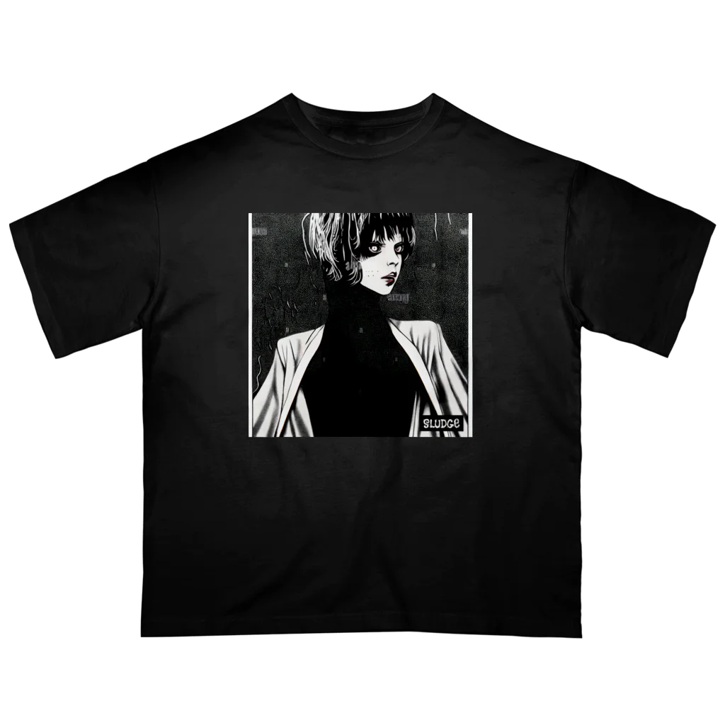 SLUDGEの常時偽物（Always a fake） Oversized T-Shirt