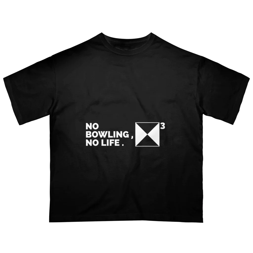 tomo_BOWLINGのNO BOWLING , NO LIFE .　ホワイト オーバーサイズTシャツ