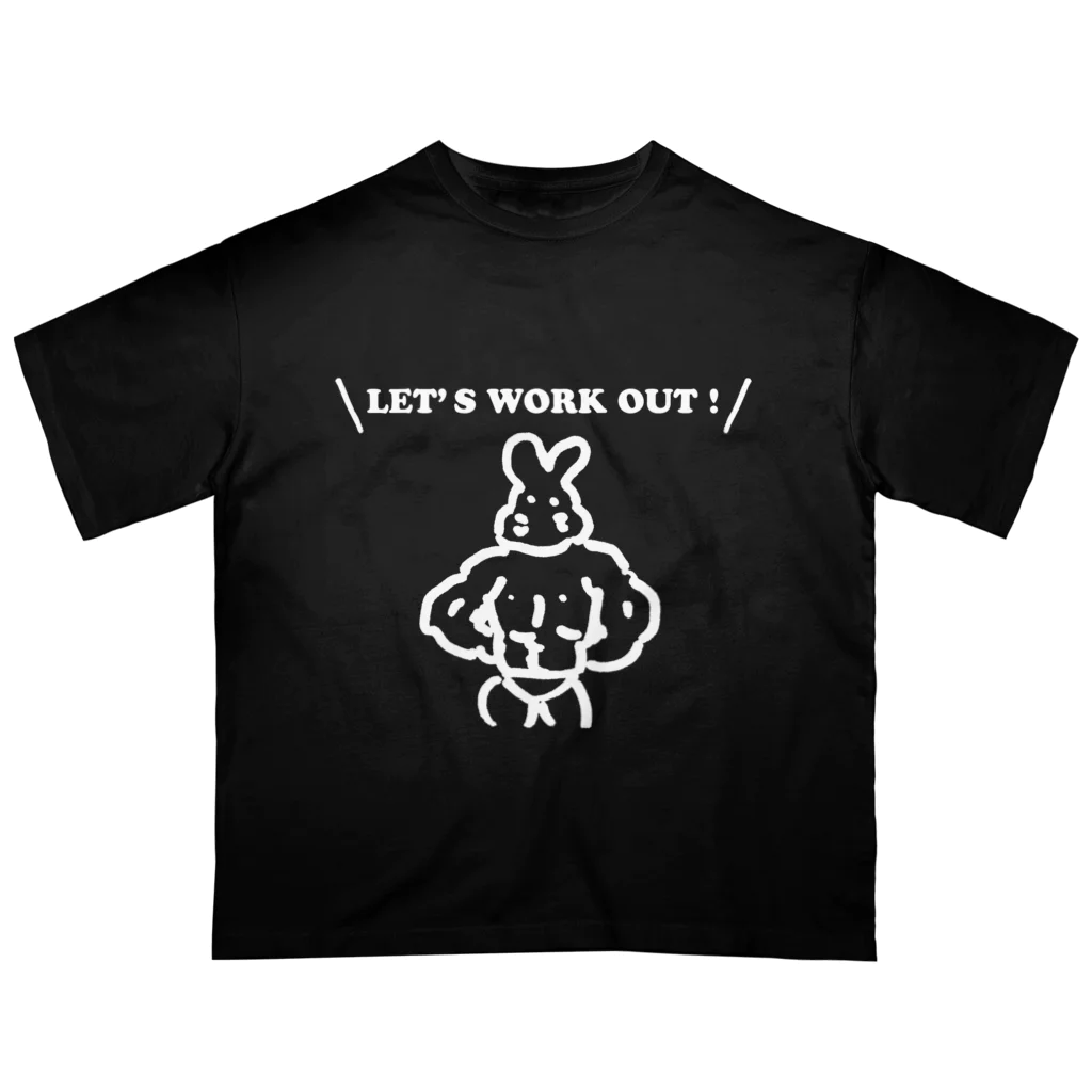 USAMANのマッチョウサギ オーバーサイズTシャツ