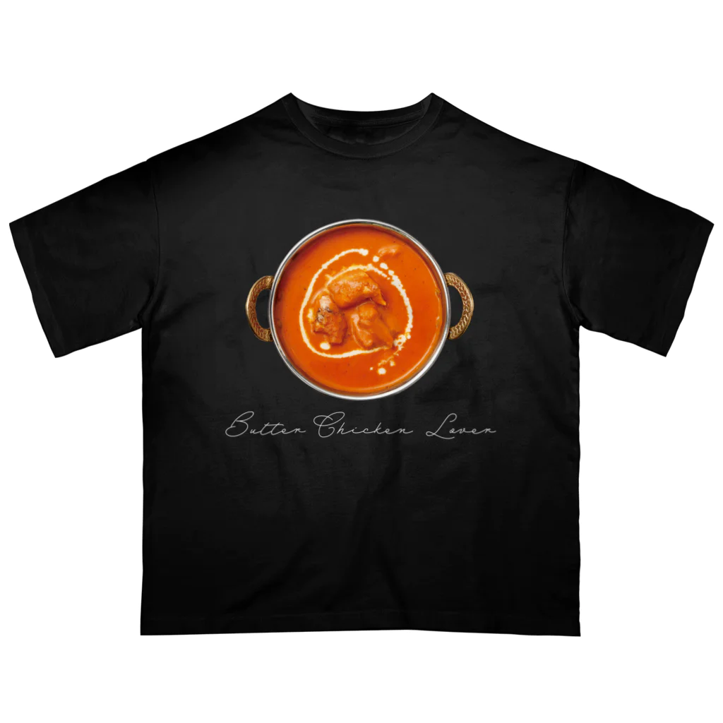 Mumbai FactoryのバターチキンLover（白文字） オーバーサイズTシャツ