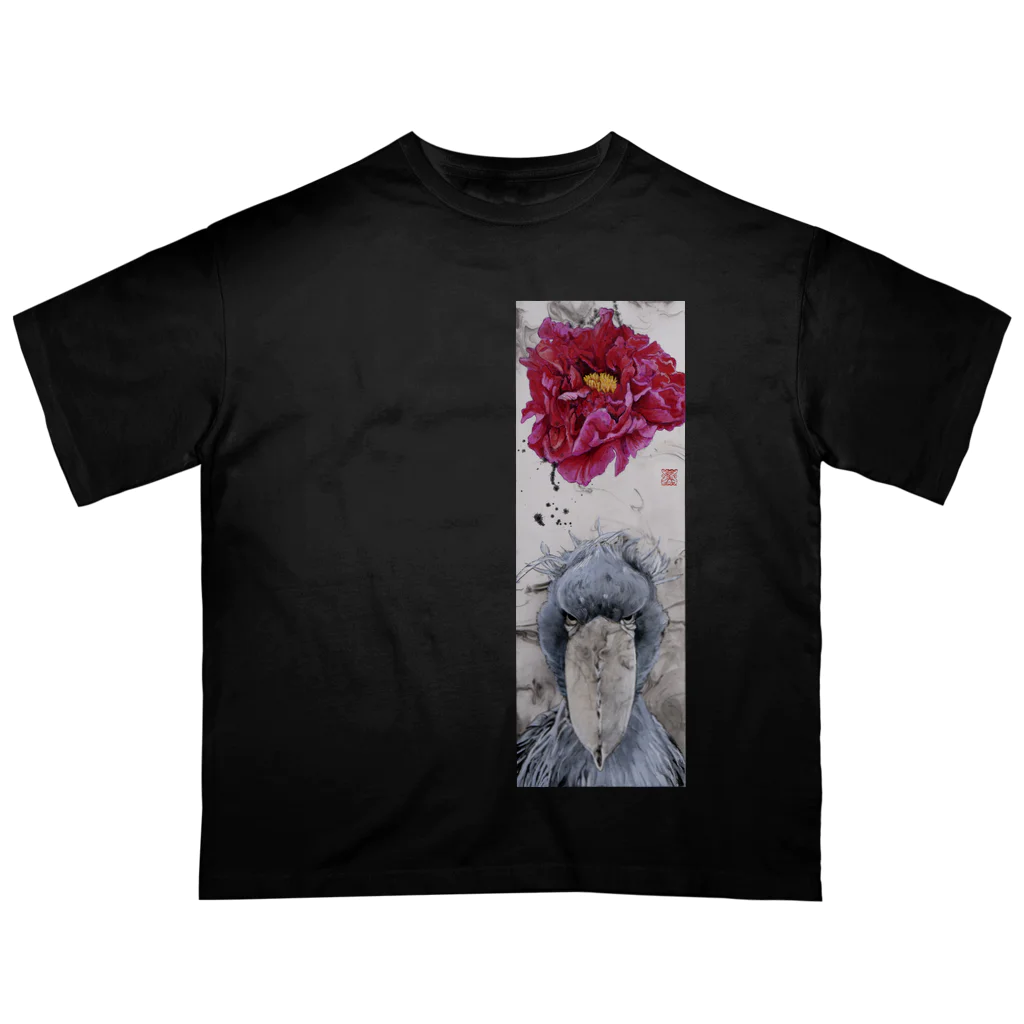 mikako-fのハシビロコウ オーバーサイズTシャツ