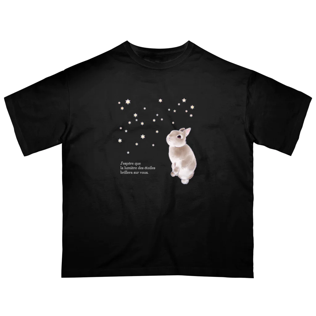 ECLAIR BUNNYの星降る夜 オーバーサイズTシャツ