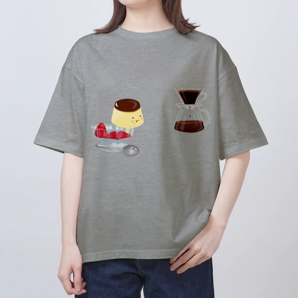 mifの物想いプリンネ🍮☕️ オーバーサイズTシャツ