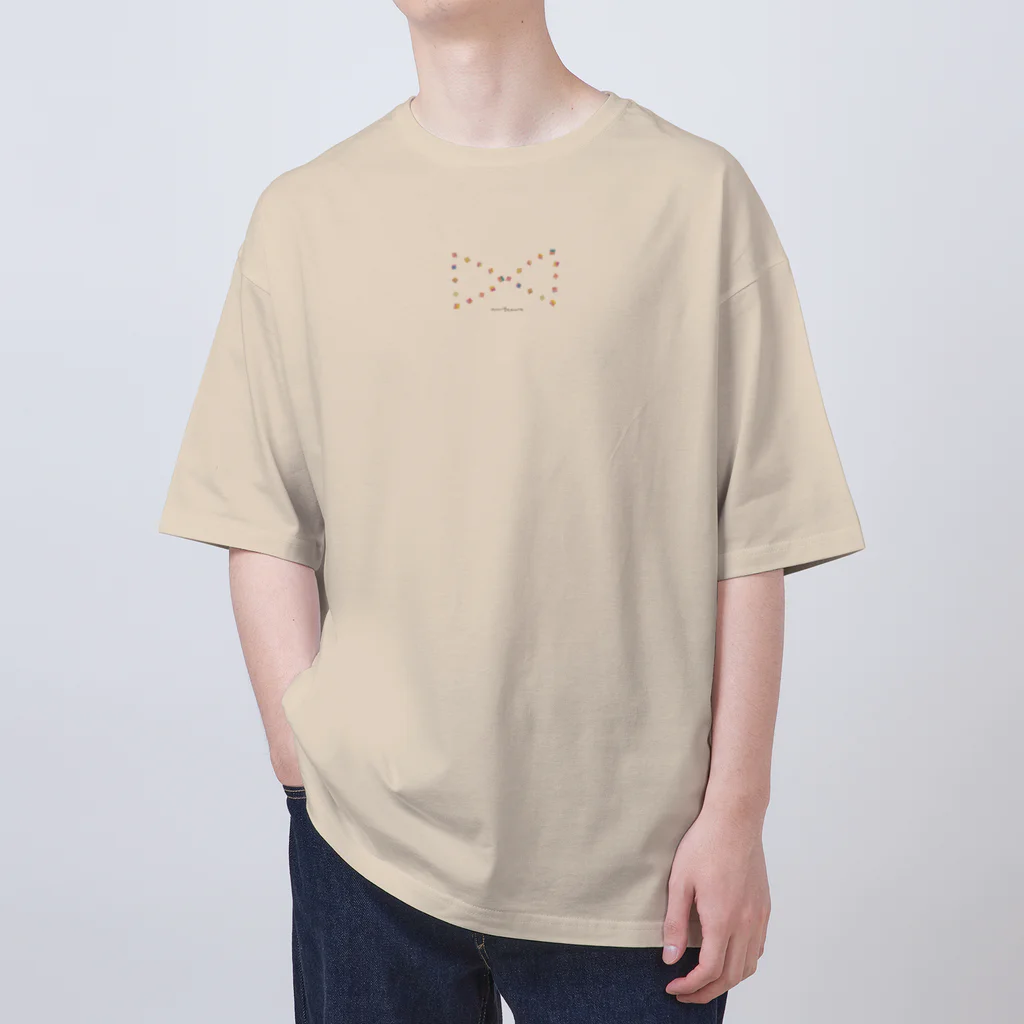 のんつ屋の三角×四角×りぼん Oversized T-Shirt