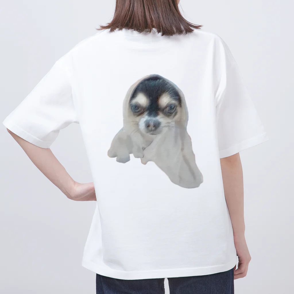 【ホラー専門店】ジルショップの可愛い＊おばけ犬＊写真アート＊チワワ Oversized T-Shirt