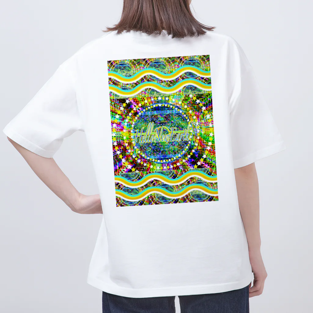 ✨🌈✨ユラクラカン🇯🇵 ✨🌈✨の🎉Hello New Earth 🌎 Oversized T-Shirt