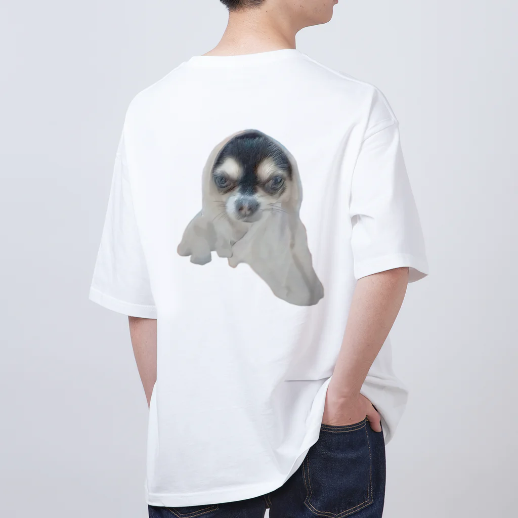 【ホラー専門店】ジルショップの可愛い＊おばけ犬＊写真アート＊チワワ Oversized T-Shirt