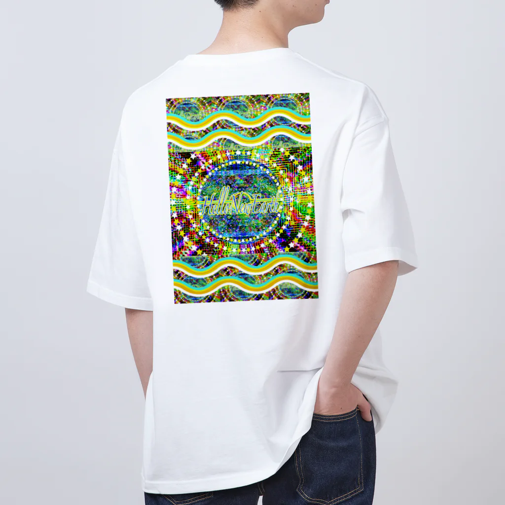 ✨🌈✨ユラクラカン🇯🇵 ✨🌈✨の🎉Hello New Earth 🌎 Oversized T-Shirt