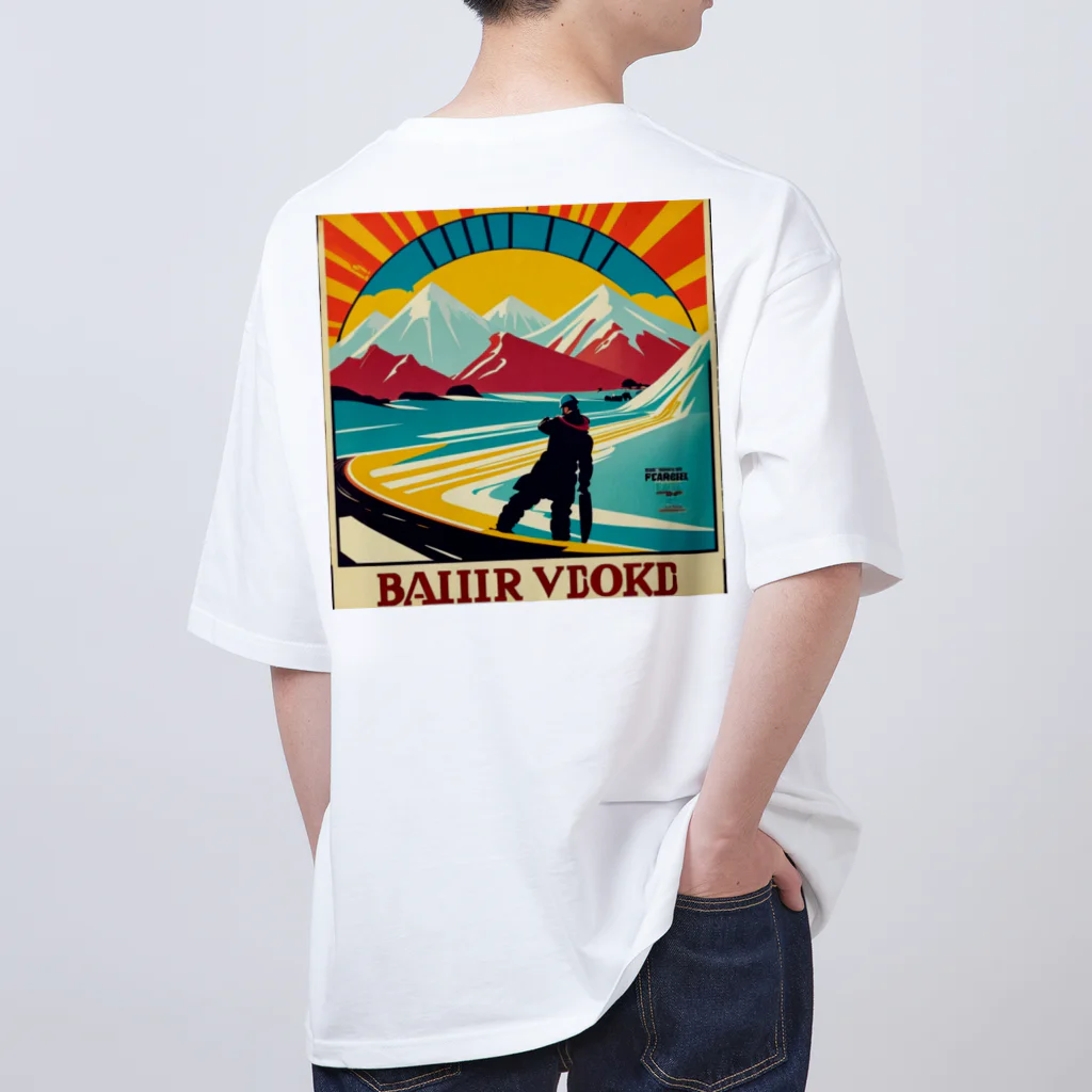 syaroronのアート的なスノーボーダー Oversized T-Shirt