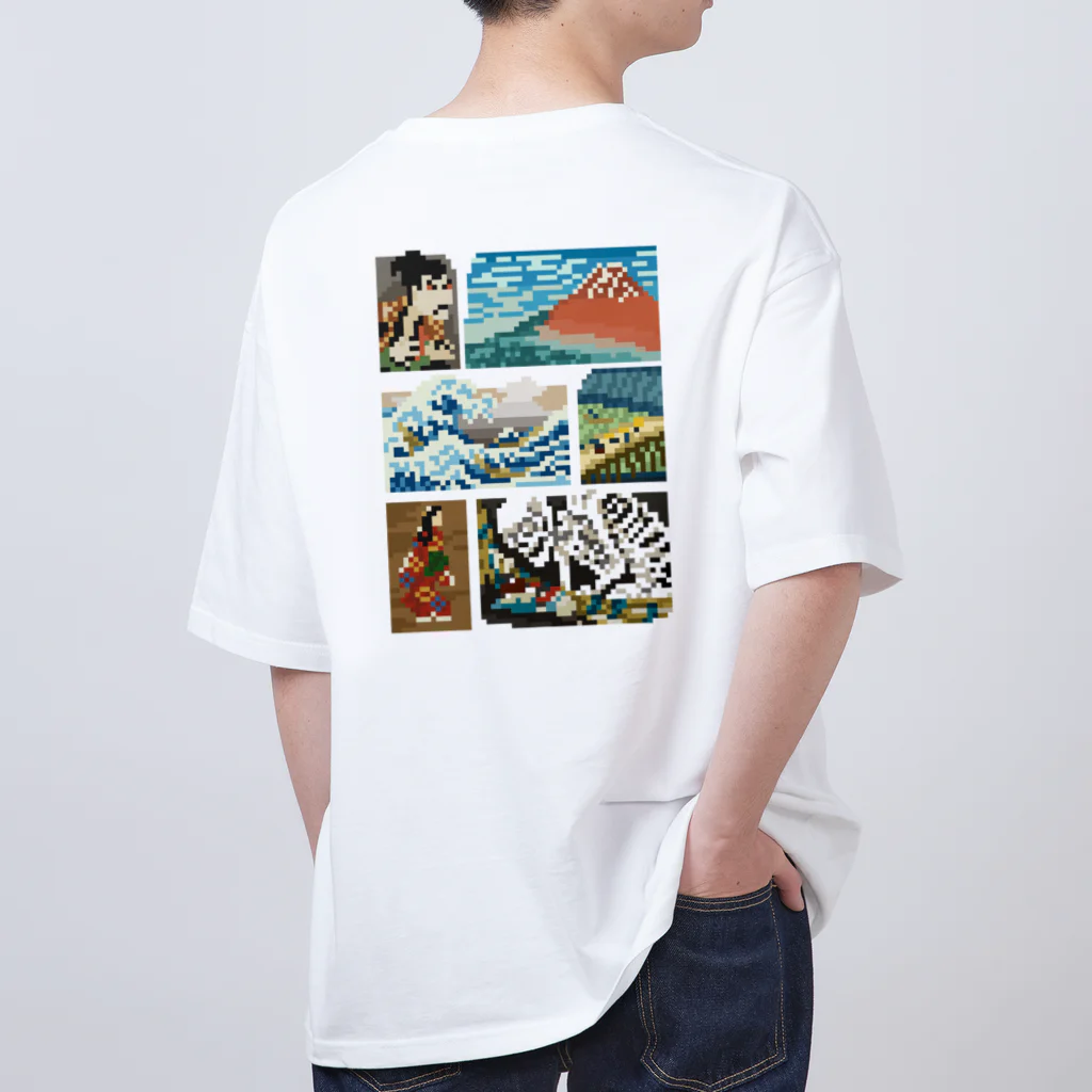 すとろべりーガムFactoryの【バックプリント】 ドット浮世絵 Oversized T-Shirt