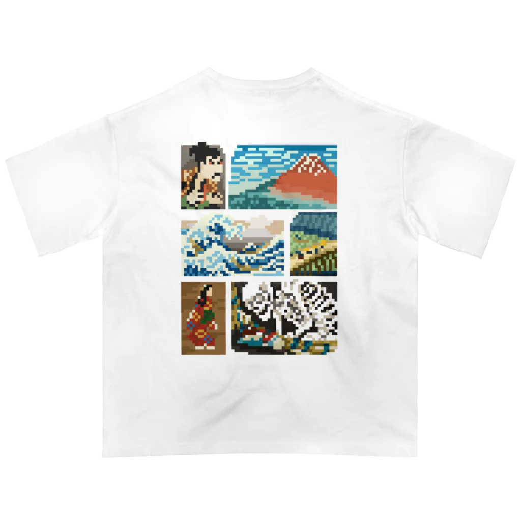 すとろべりーガムFactoryの【バックプリント】 ドット浮世絵 Oversized T-Shirt