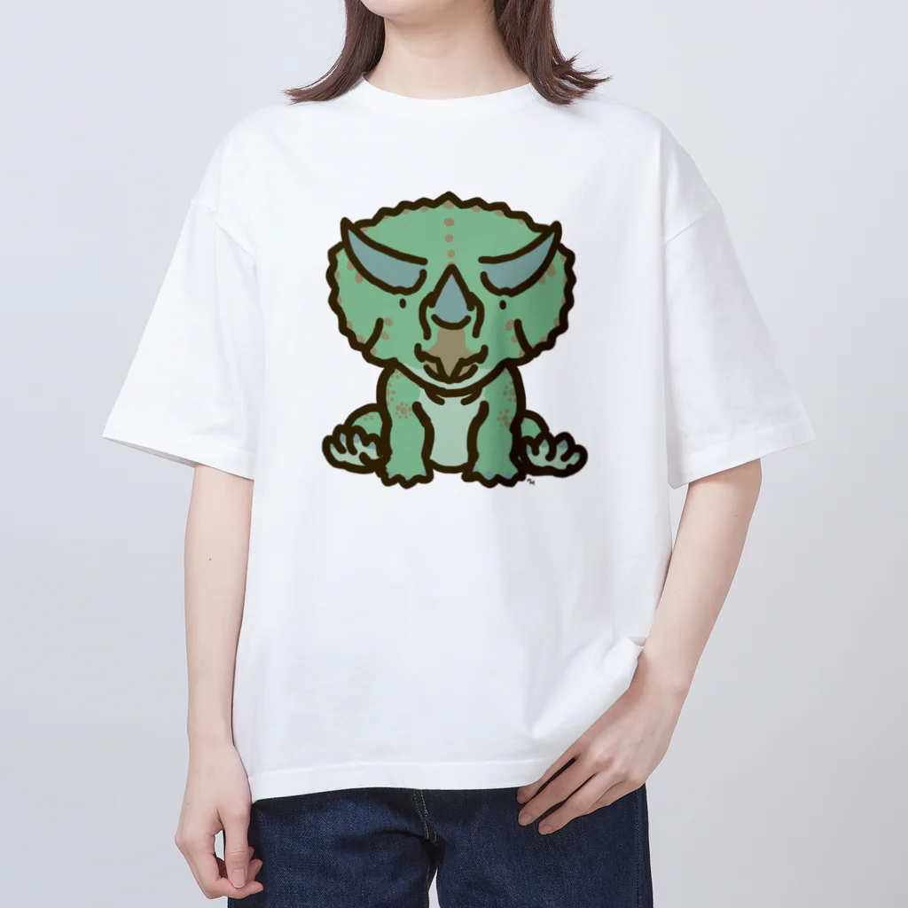 segasworksのトリケラちゃん（お座り正面） Oversized T-Shirt