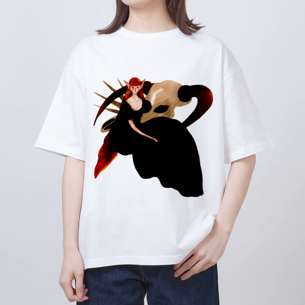 chirukapolkaの夜の宴 Oversized T-Shirt