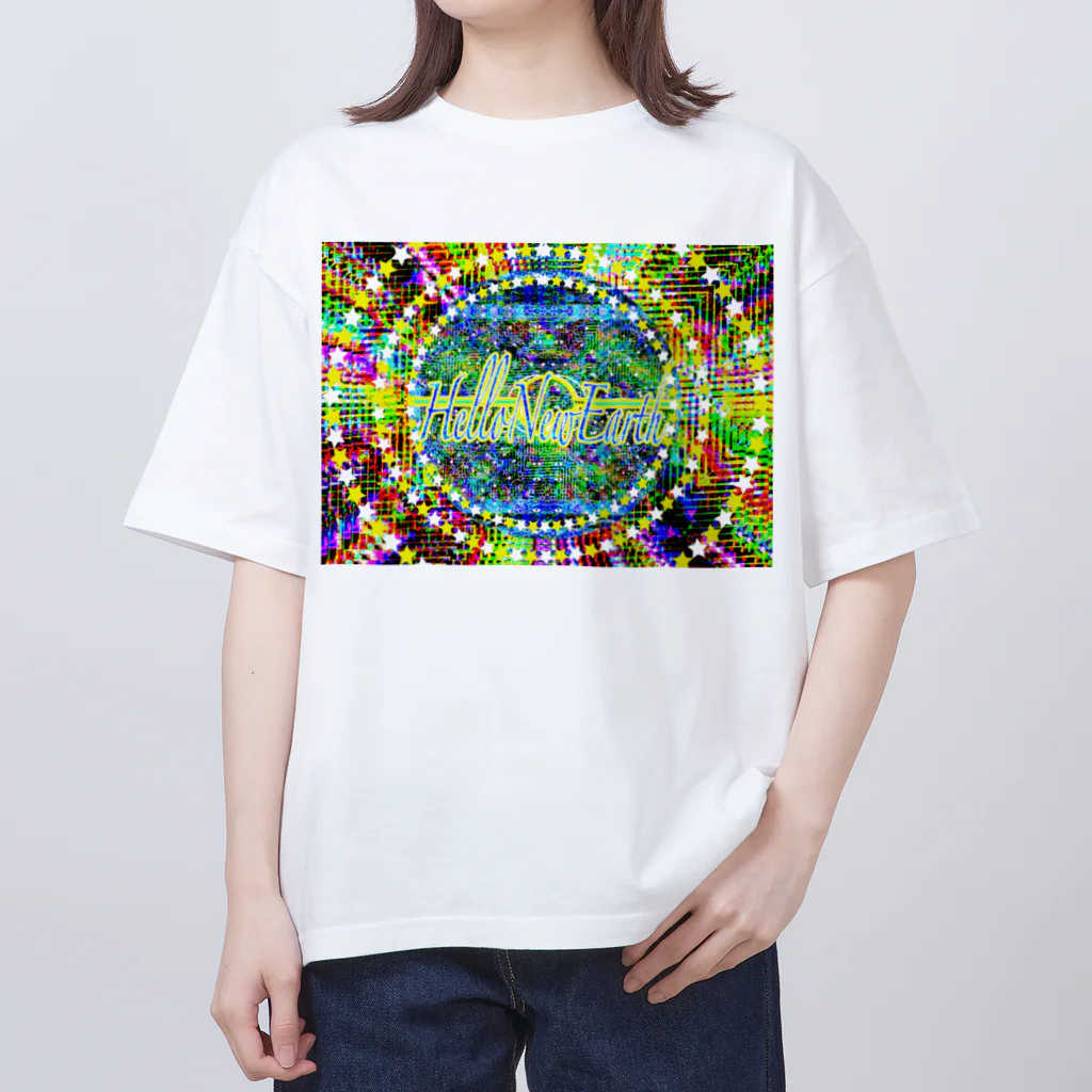 ✨🌈✨ユラクラカン🇯🇵 ✨🌈✨の🥂ハローニューアース🌎 Oversized T-Shirt