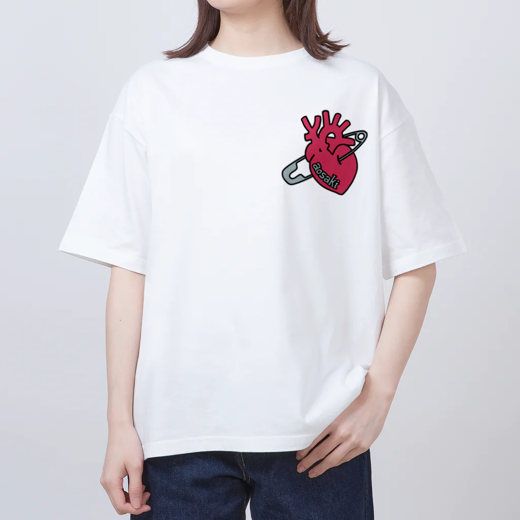 CARPE DIEMの安全ピンハート Oversized T-Shirt