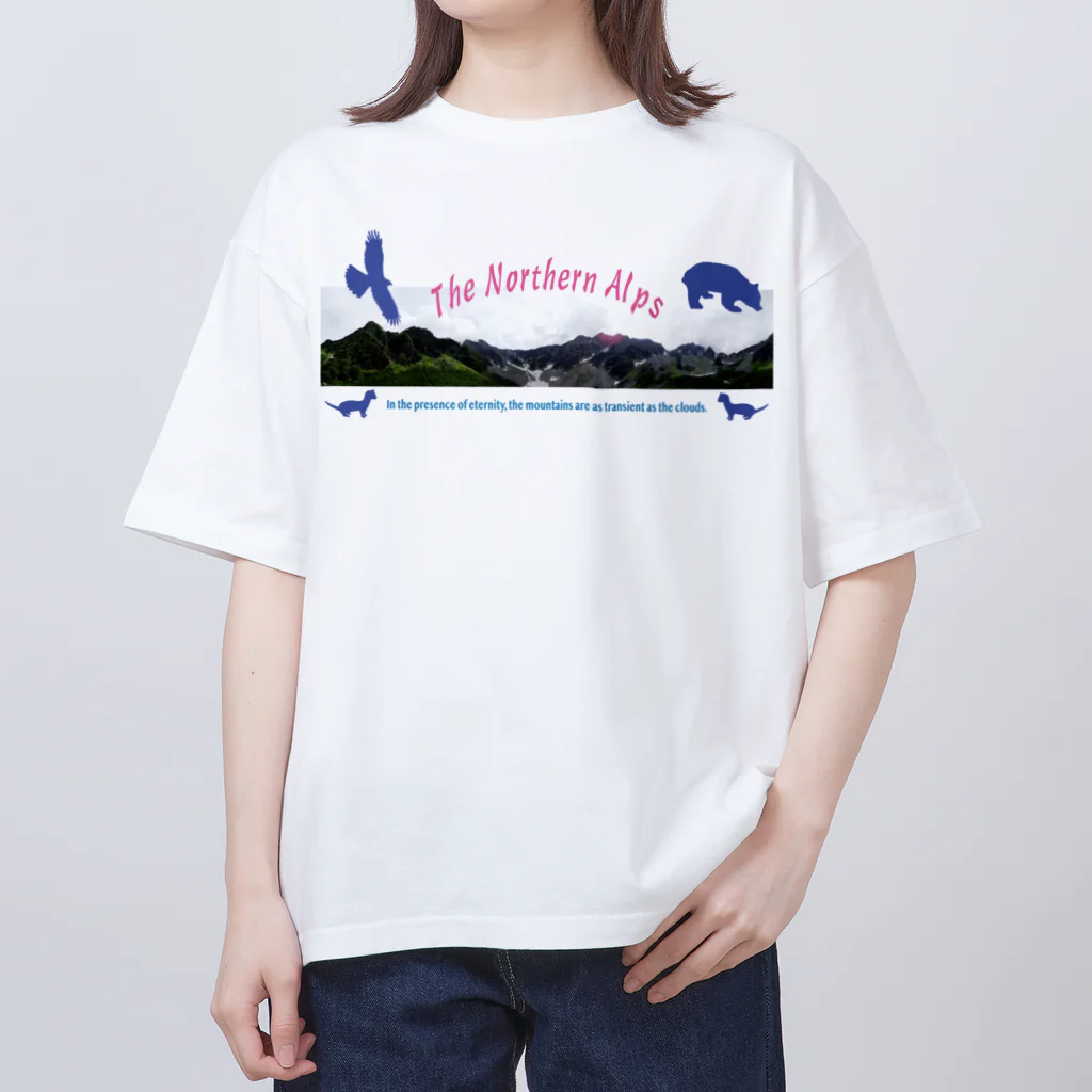 kscotoの北アルプス稜線写真 オーバーサイズTシャツ