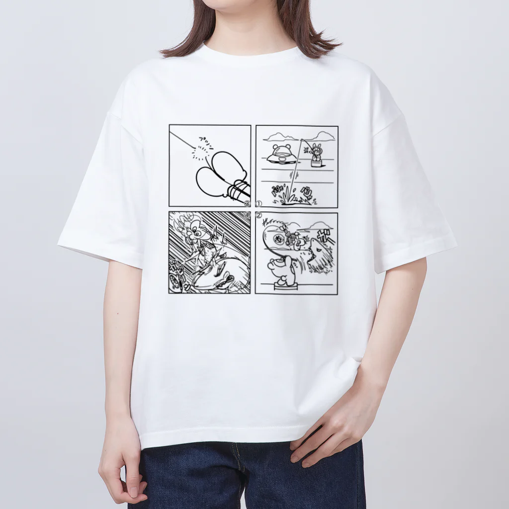 3xz の釣り オーバーサイズTシャツ