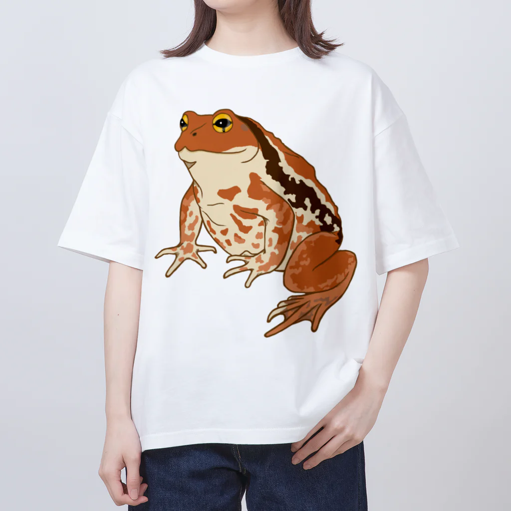 LalaHangeulのヒキガエルさん　文字無し オーバーサイズTシャツ