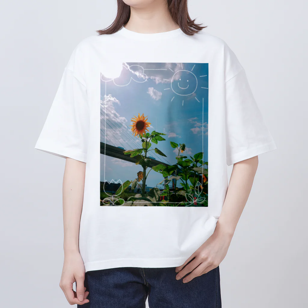 』Always Keep Sunshine in your heart🌻の『太陽🌞と北風』 Oversized T-Shirt