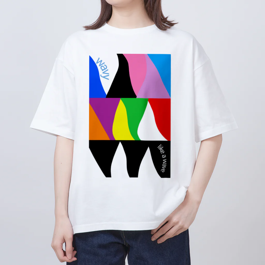 aiueoneko358の新しい波 Oversized T-Shirt