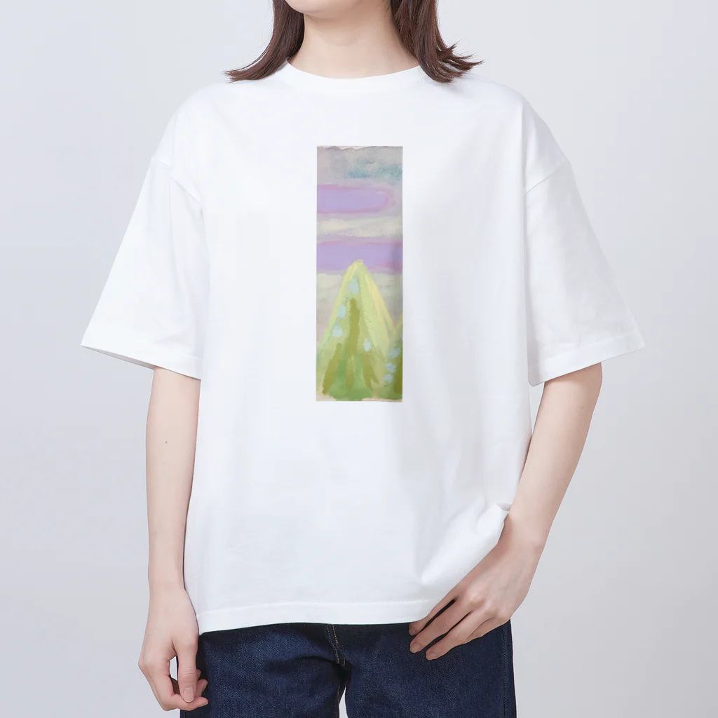 家の中の蛙 SUZURI店／森本の緩やかと穏やかは違う（縦長） Oversized T-Shirt