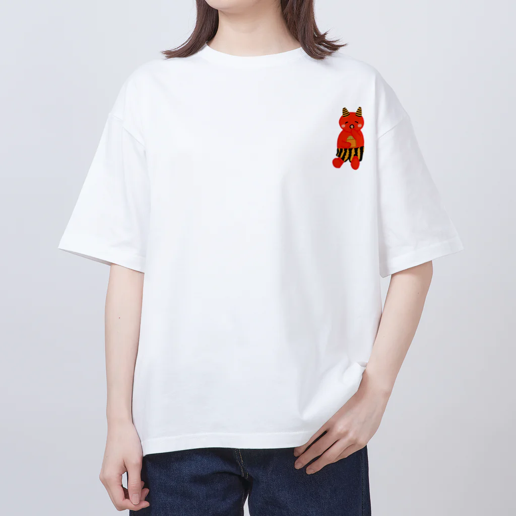 Lily bird（リリーバード）の可愛い赤鬼ちゃん② オーバーサイズTシャツ