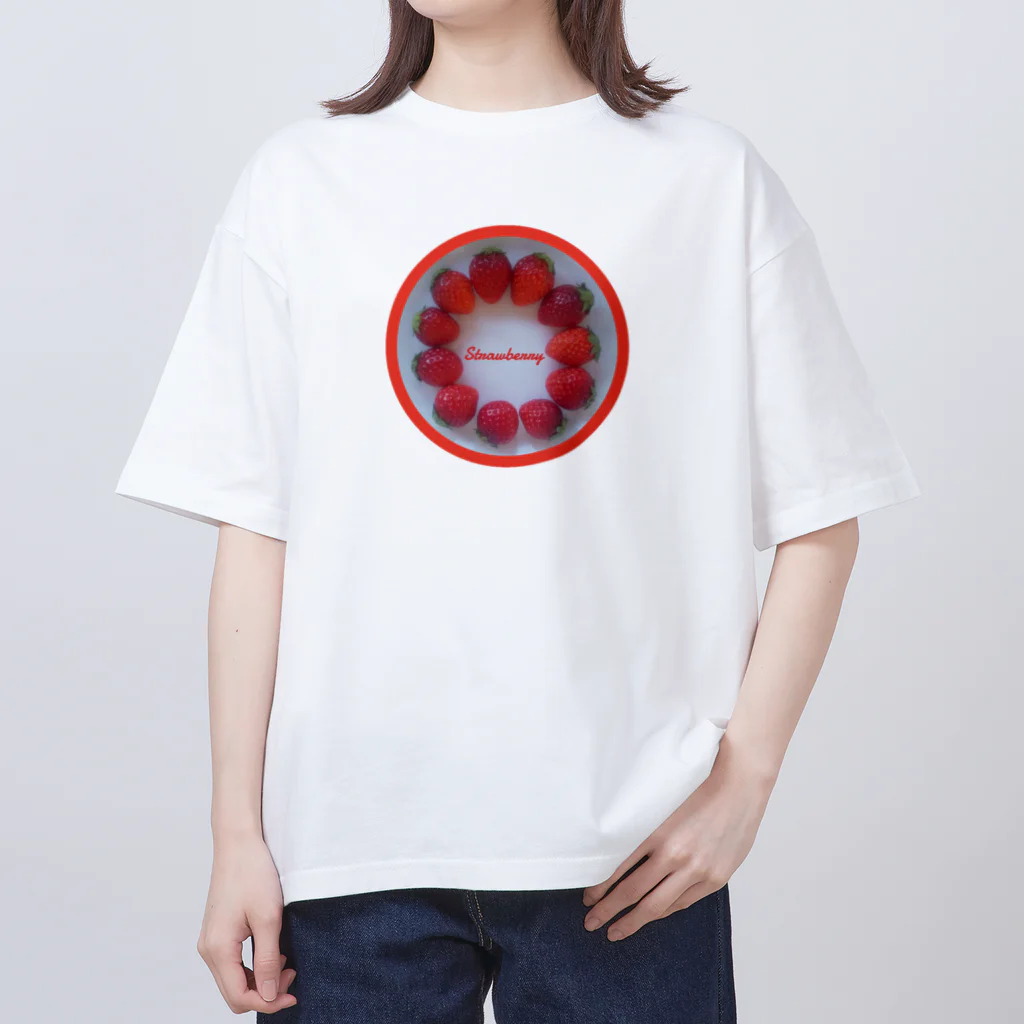 ハルノコのいちごのリース Oversized T-Shirt