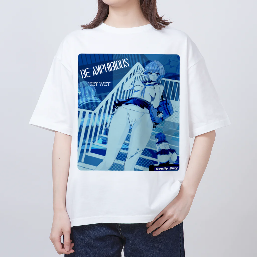 loveclonesのDOLLS, BE AMPHIBIOUS! 水陸両用 エロポップ 0600 Oversized T-Shirt