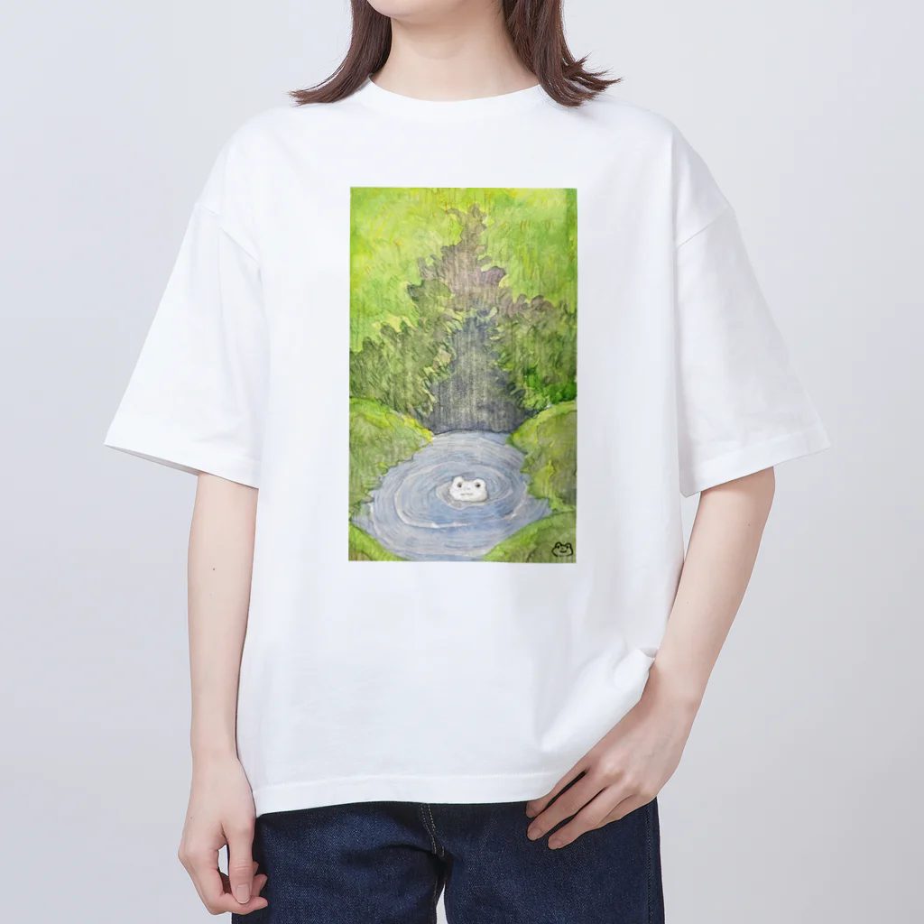 家の中の蛙 SUZURI店／森本のじっとしていたい Oversized T-Shirt