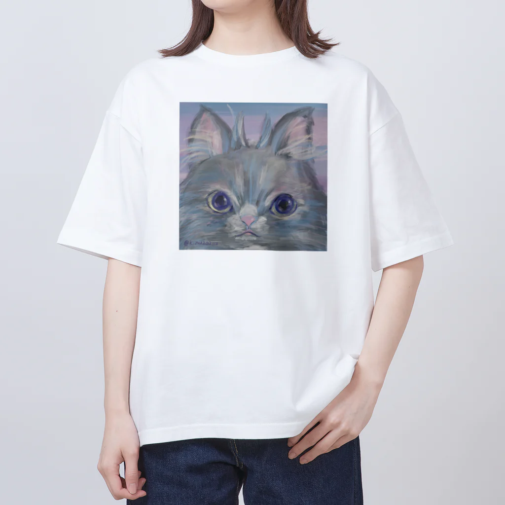 猫のきぬくんのお店のフクロウじゃないもん Oversized T-Shirt