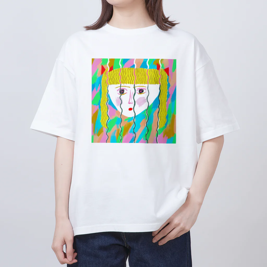 yamasaki chiyoのソバージュ Oversized T-Shirt