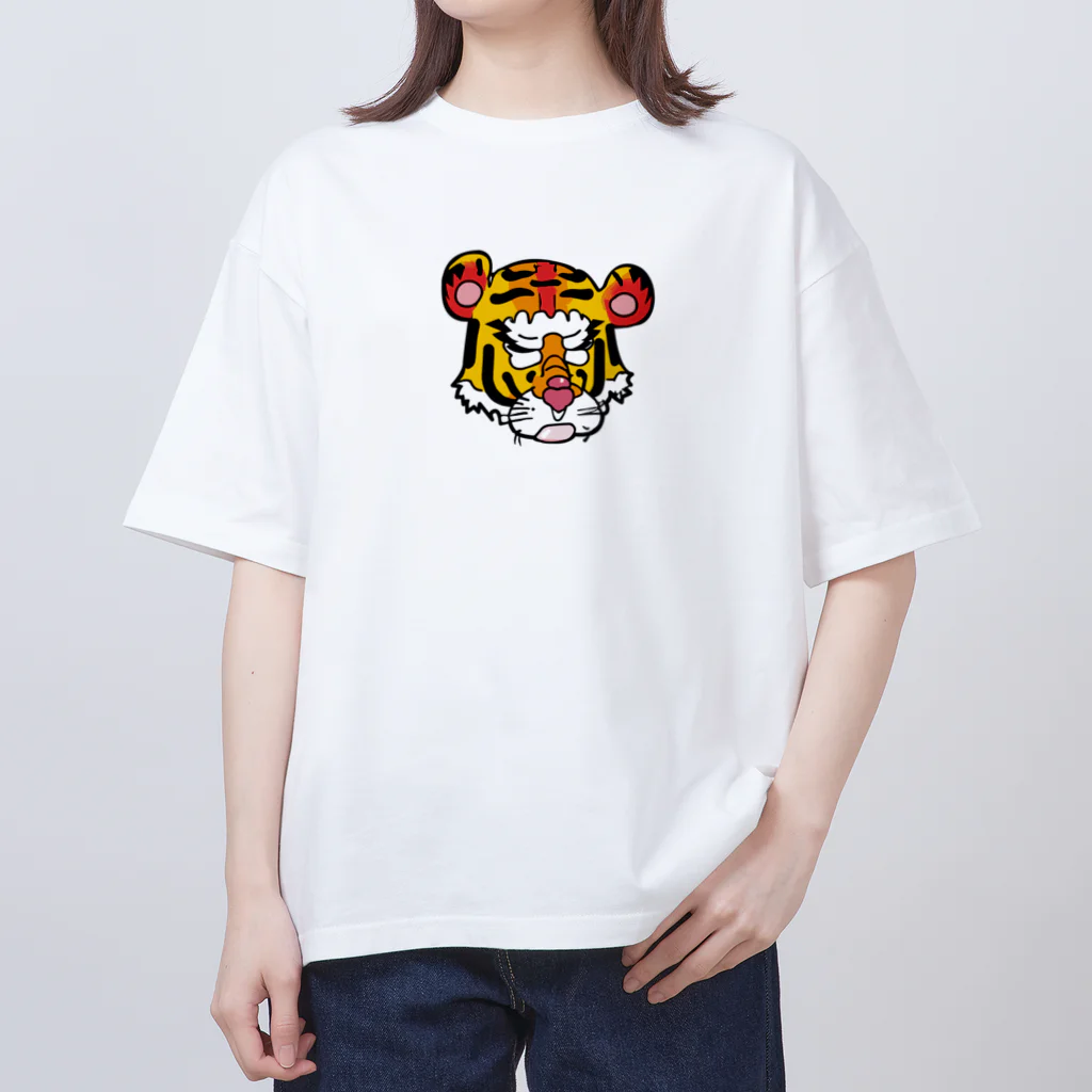 DirtyDirtyClanのポップアートサンダータイガー Oversized T-Shirt