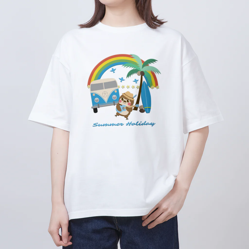 “すずめのおみせ” SUZURI店のだいきち（サマホリ）#01 Oversized T-Shirt