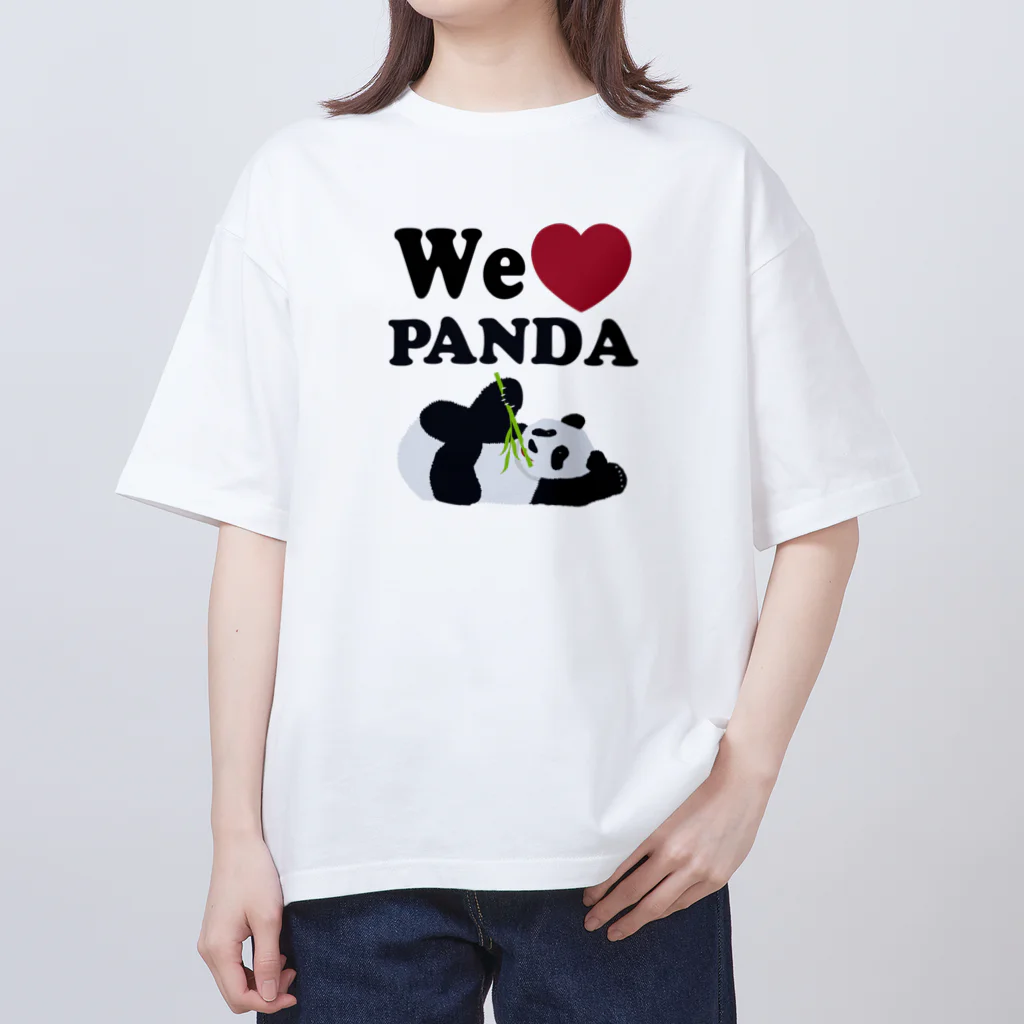 キッズモード某のwe love パンダ オーバーサイズTシャツ