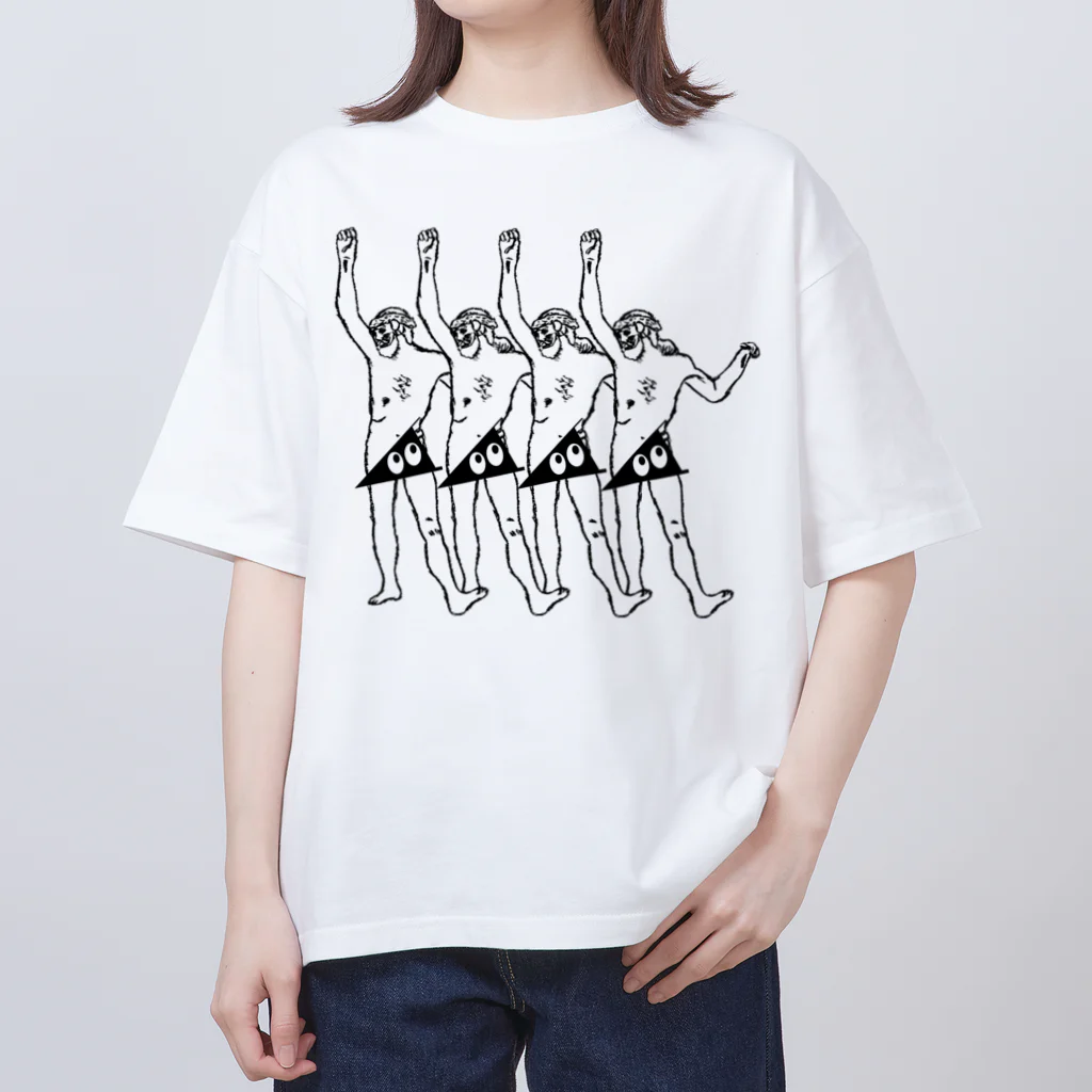 stereovisionの踊るキリスト+局部にはスリスリくん Oversized T-Shirt