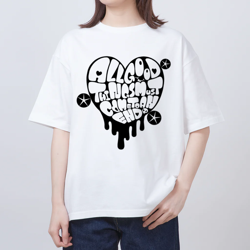 ぱにまる屋のドロドロハート Oversized T-Shirt