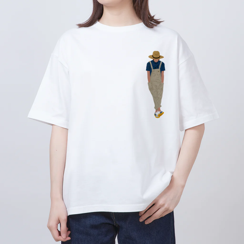 キッズモード某の麦わらの青年 Oversized T-Shirt