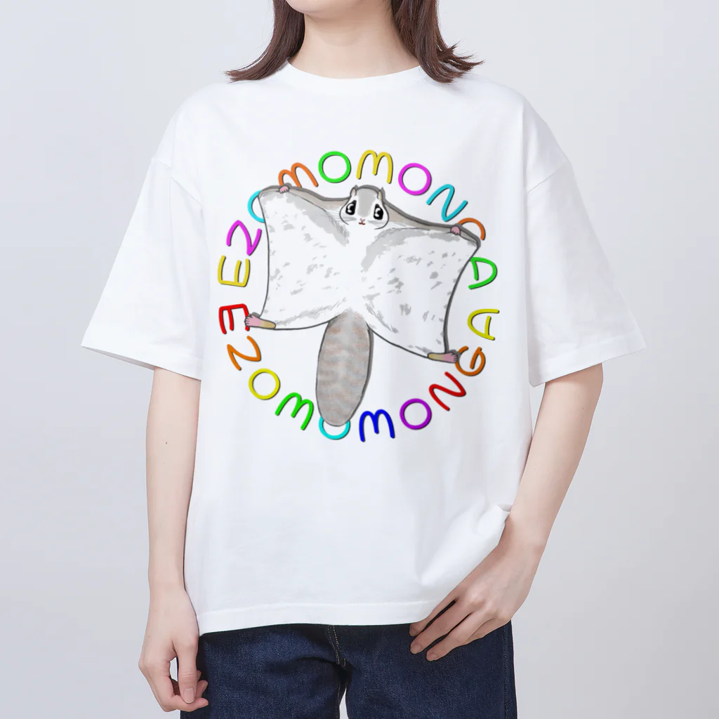 LalaHangeulのEZOMOMONGA(エゾモモンガさん) オーバーサイズTシャツ