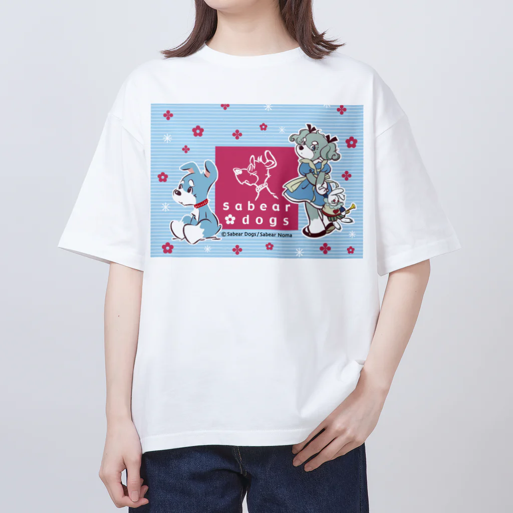 obosa_DENS/SABEAR_shop ＠SUZURIのsabear dogs キービジュアル_ウエア オーバーサイズTシャツ