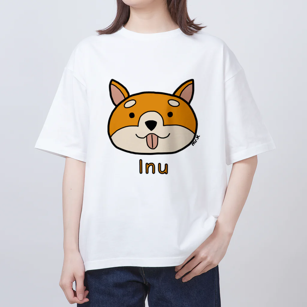 MrKShirtsのInu (犬) 色デザイン Oversized T-Shirt